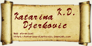 Katarina Đerković vizit kartica